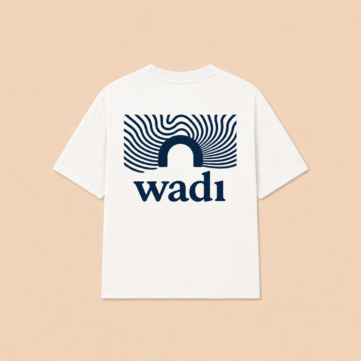 Camiseta Blanca y Azul Marino
