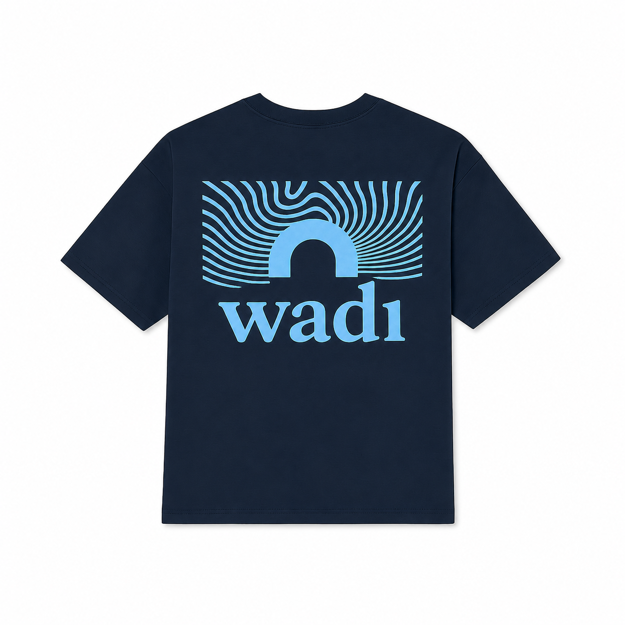 Camiseta Azul Marino y Azul Claro