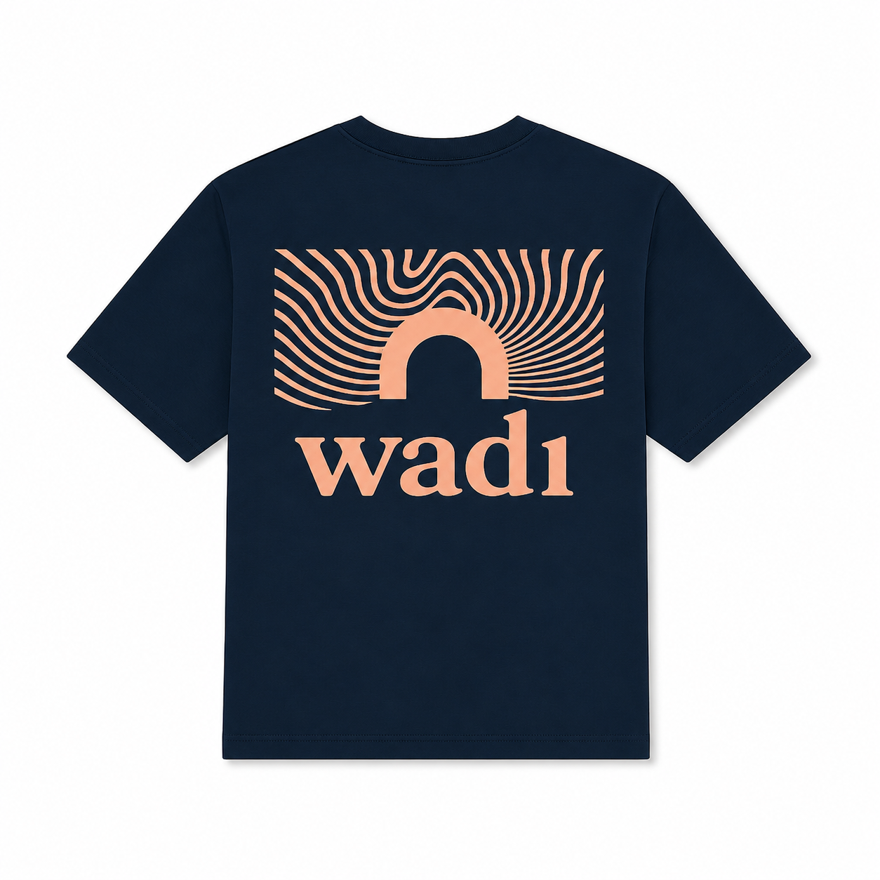 Camiseta Azul Marino y Salmón