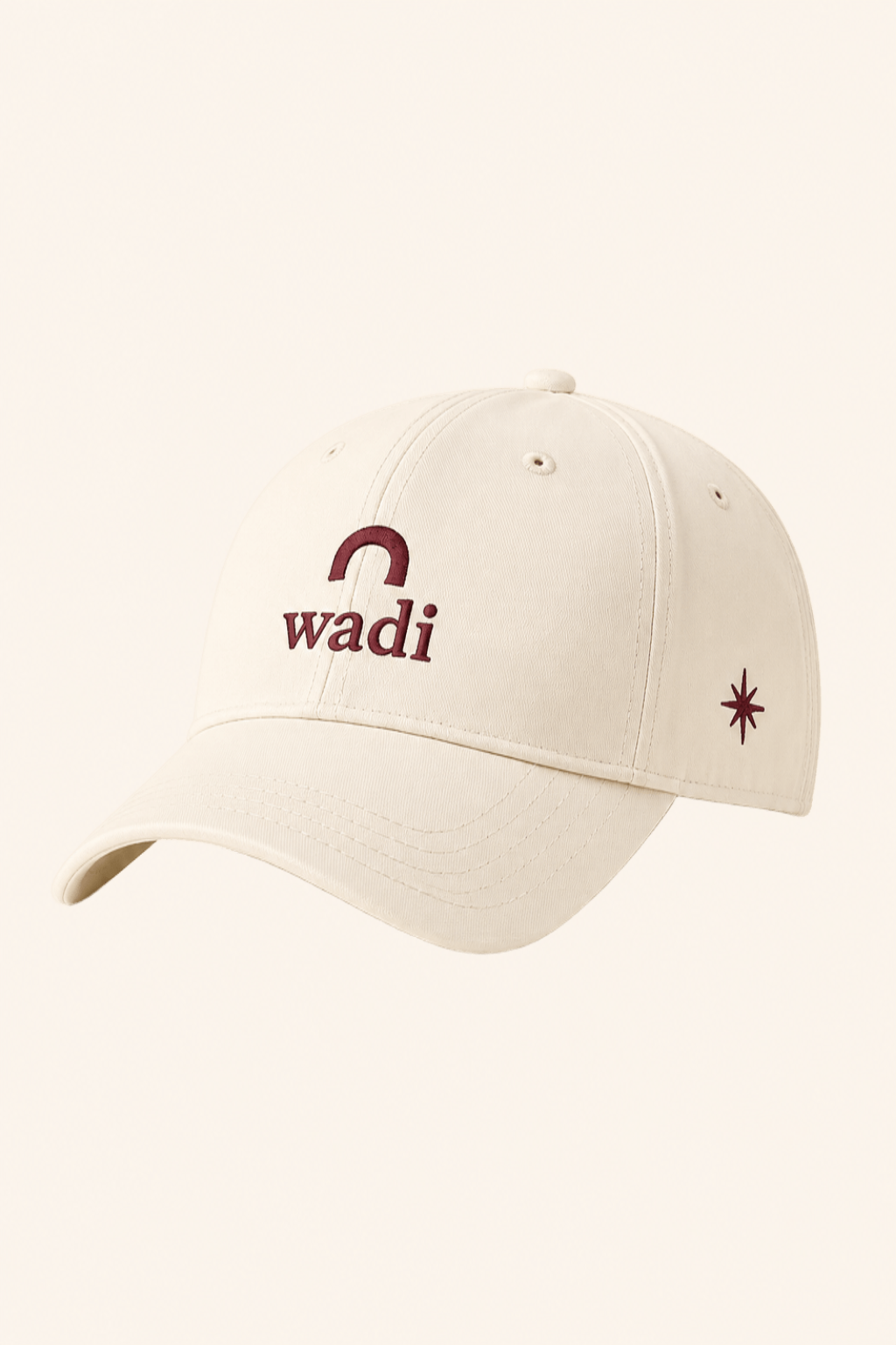 Gorra Blanca y Granate