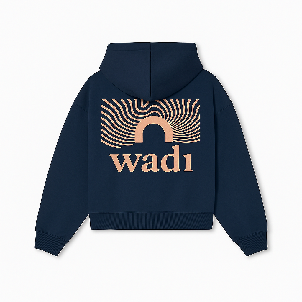 Sudadera Azul Marino y Salmón