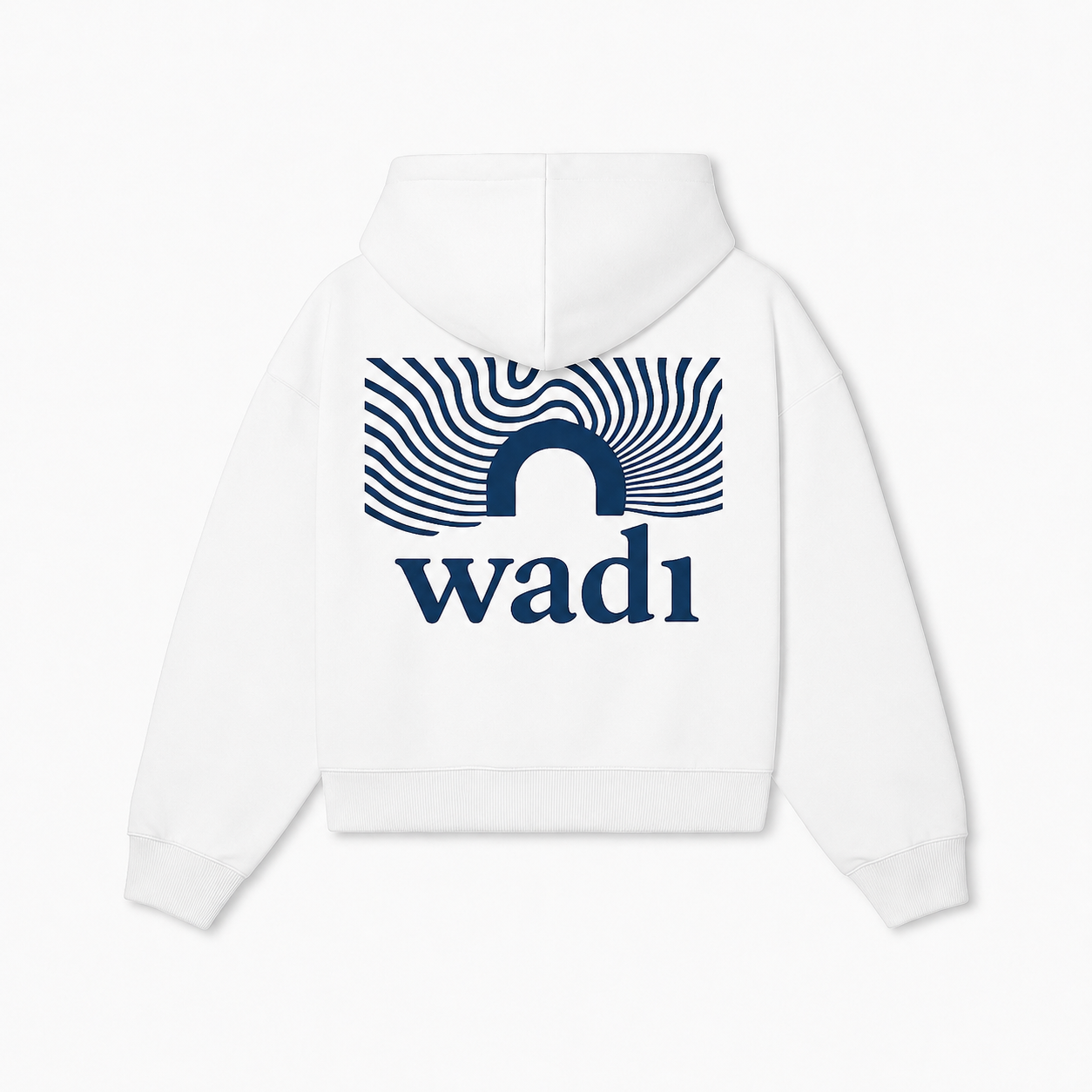 Sudadera Blanca y Azul Marina