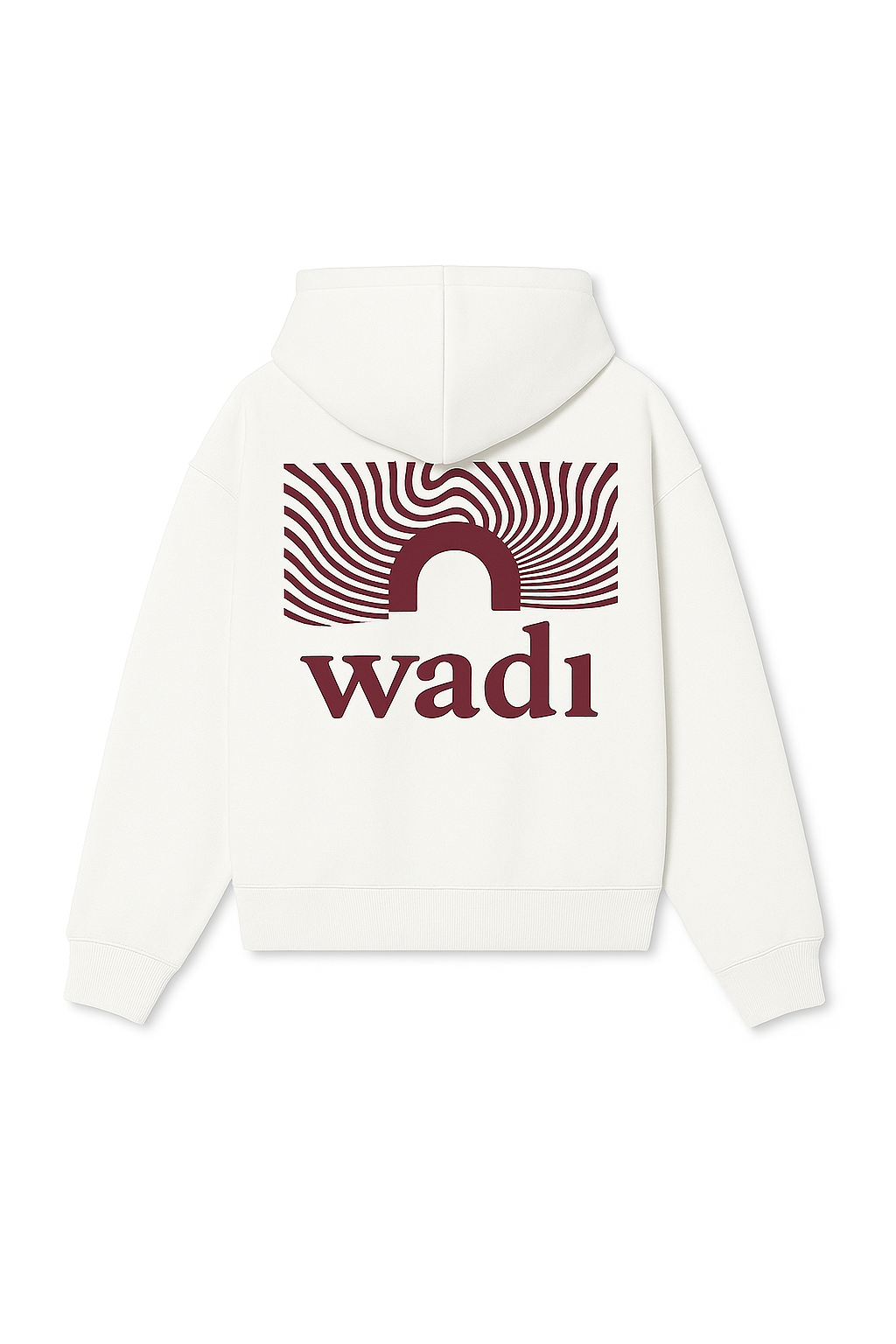 Sudadera Blanca y Granate