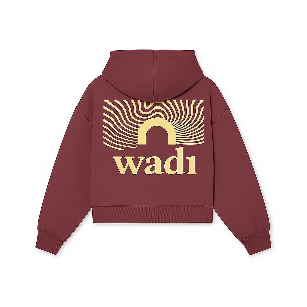 Sudadera Borgoña y Amarilla